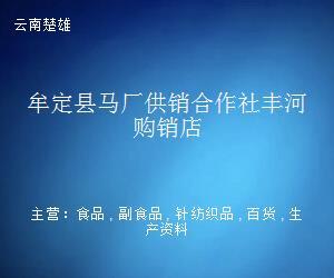 牟定縣馬廠供銷合作社豐河購銷店